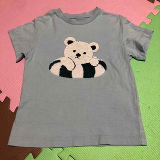 ジーユー(GU)のgu くまさんスパンコールTシャツ(Tシャツ/カットソー)