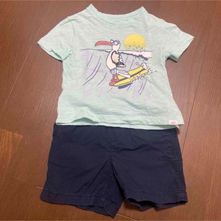 ベビーギャップ(babyGAP)のbabyGAP  上下セット90  Tシャツ  半ズボン(Tシャツ/カットソー)