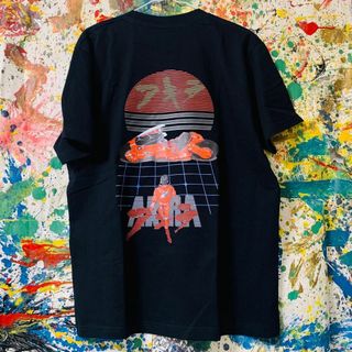 アキラ 金田 正太郎 リプリント Tシャツ 半袖 メンズ 新品 個性的 黒(Tシャツ/カットソー(半袖/袖なし))