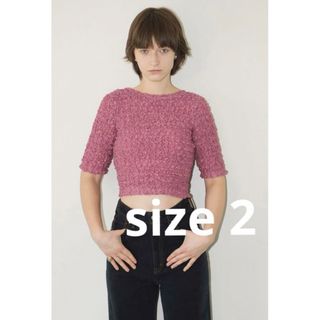 クラネ(CLANE)の【CLANE クラネ】W FACE SHIRRING CROPPED TOPS(シャツ/ブラウス(半袖/袖なし))