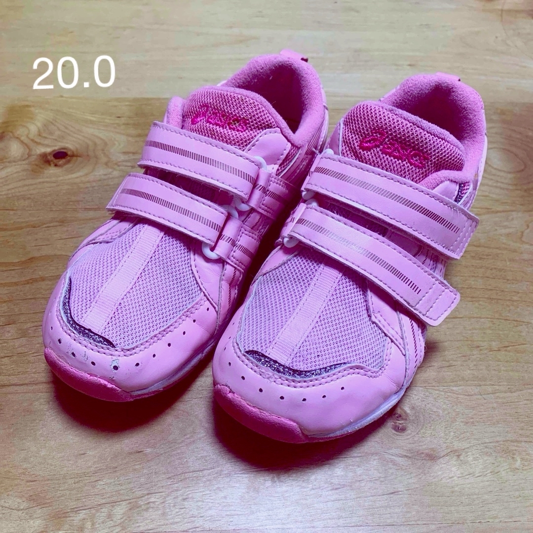 asics(アシックス)のアシックス　スクスク　20.0 ピンク色　女の子 キッズ/ベビー/マタニティのキッズ靴/シューズ(15cm~)(スニーカー)の商品写真