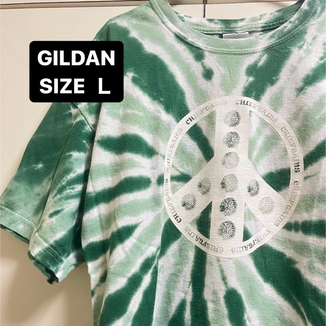 GILDAN(ギルタン)の【GILDAN】 プリントTシャツ　タイダイTシャツ　Lサイズ メンズのトップス(Tシャツ/カットソー(半袖/袖なし))の商品写真