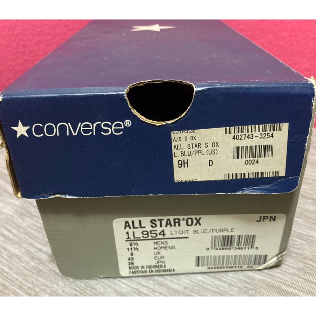 CONVERSE(コンバース)のコンバースローカットスニーカー　ライトブルー＆パープル28cm Converse メンズの靴/シューズ(スニーカー)の商品写真