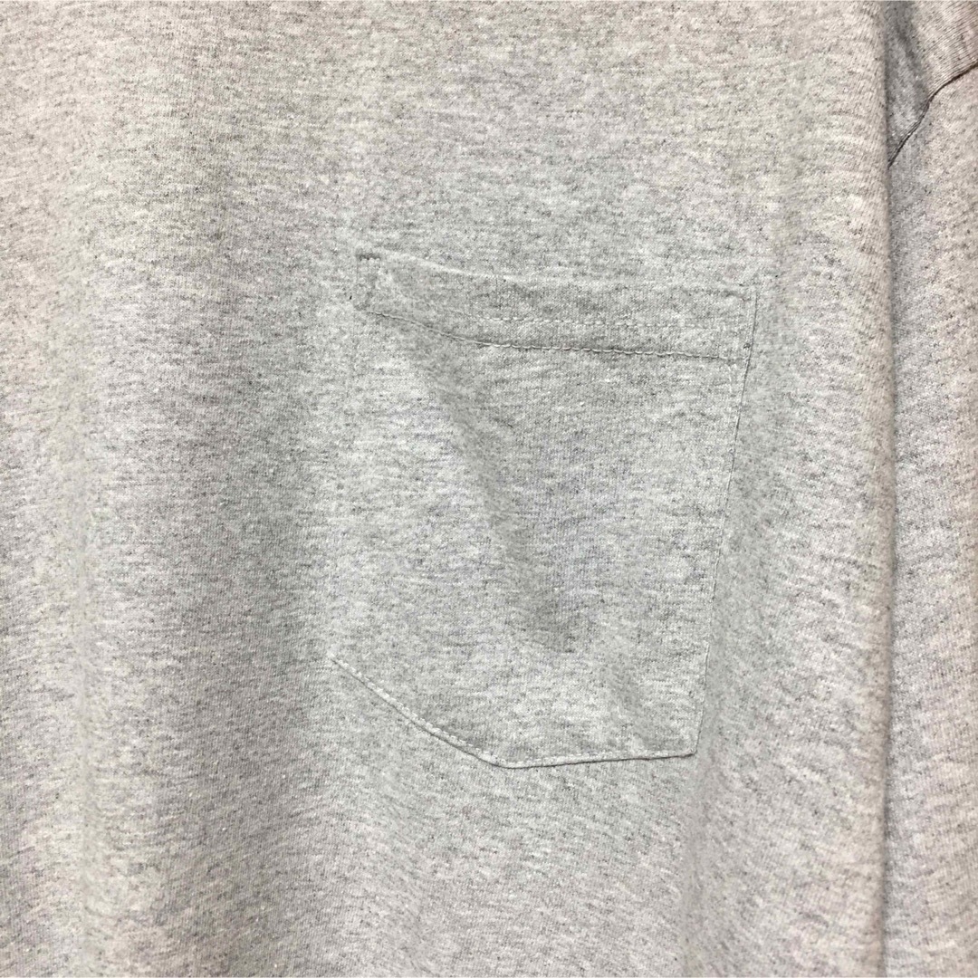 GILDAN(ギルタン)の新品 GILDAN ギルダン 長袖ロンT ポケット付き グレー XL メンズのトップス(Tシャツ/カットソー(七分/長袖))の商品写真