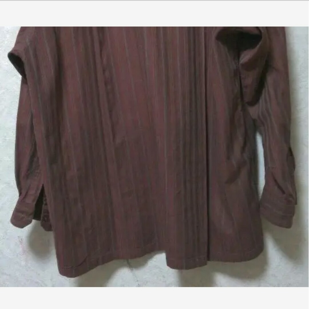 美品▶ 3L 長袖柄シャツワイシャツ服　秋　大きいサイズ　M L LL古着　匿名 メンズのトップス(シャツ)の商品写真