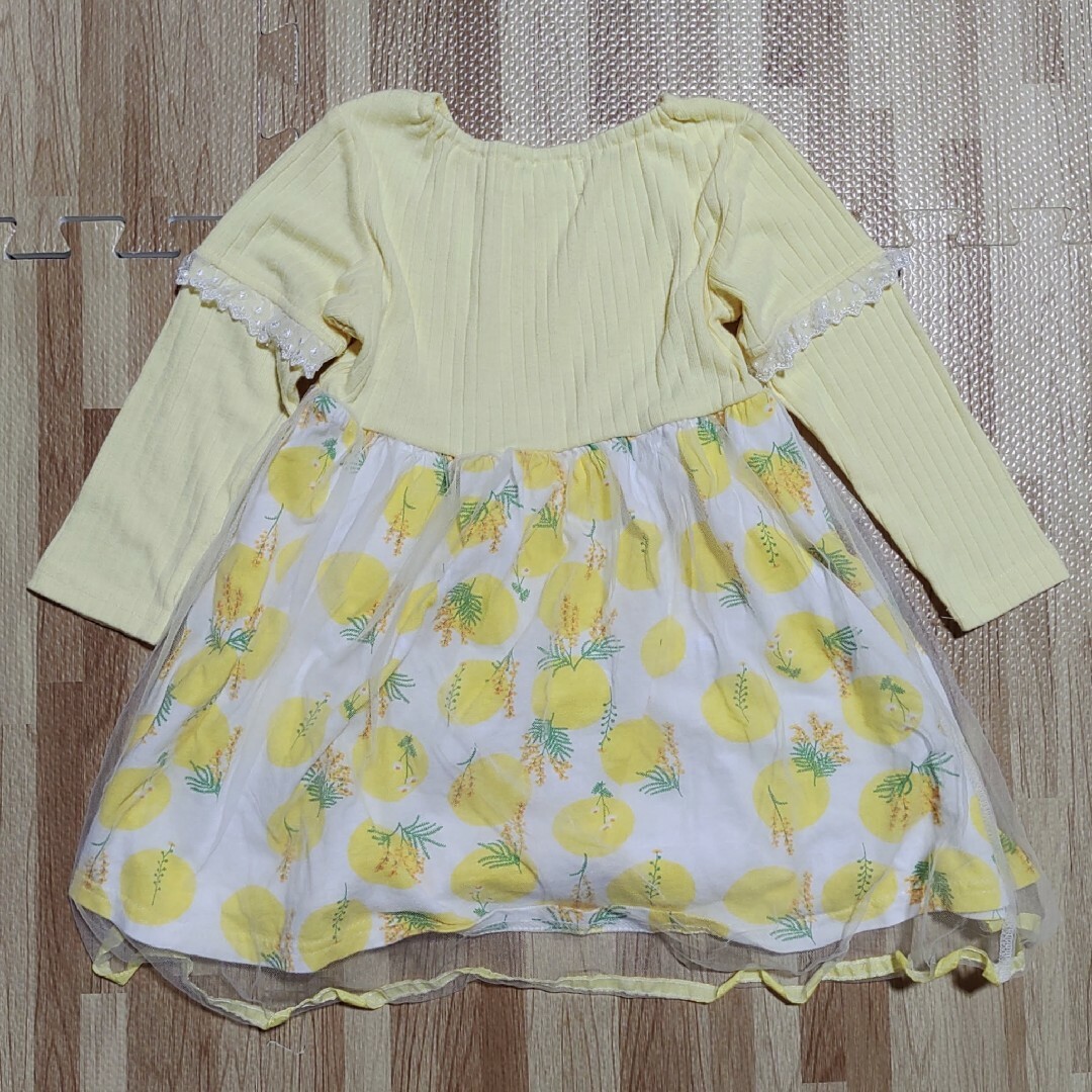 95cm WILL MERY ワンピース レモン柄 キッズ/ベビー/マタニティのキッズ服女の子用(90cm~)(ワンピース)の商品写真