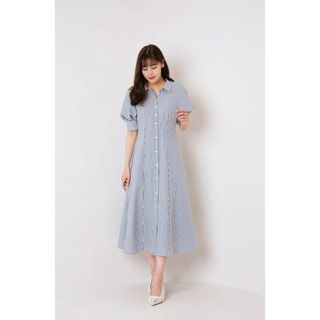 ハーリップトゥ(Her lip to)の専用出品herlipto Volume Sleeve Stripe Dress(ロングワンピース/マキシワンピース)