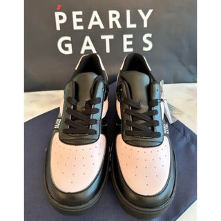 パーリーゲイツ(PEARLY GATES)の新品　26.5cmパーリーゲイツゴルフシューズ ピンクブラックネイビーローカット(シューズ)