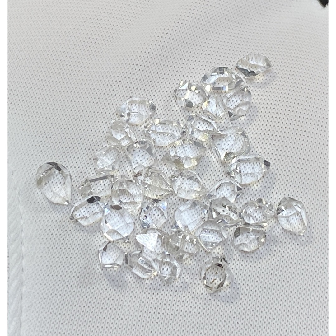 【夢を叶える】天然石ハーキマーダイヤモンド原石穴なしAAAAA-S×10ct ハンドメイドの素材/材料(各種パーツ)の商品写真