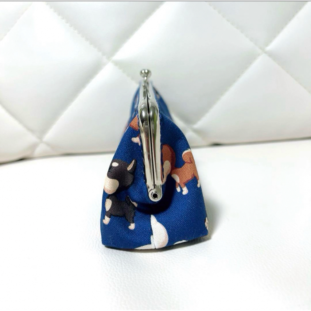 柴犬　ネイビー　ペンケース　メガネケース　ハンドメイド ハンドメイドのファッション小物(ポーチ)の商品写真