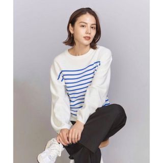 ビューティアンドユースユナイテッドアローズ(BEAUTY&YOUTH UNITED ARROWS)のビューティーアンドユース　ミラノリブ カーブスリーブ ニット プルオーバー(カットソー(長袖/七分))