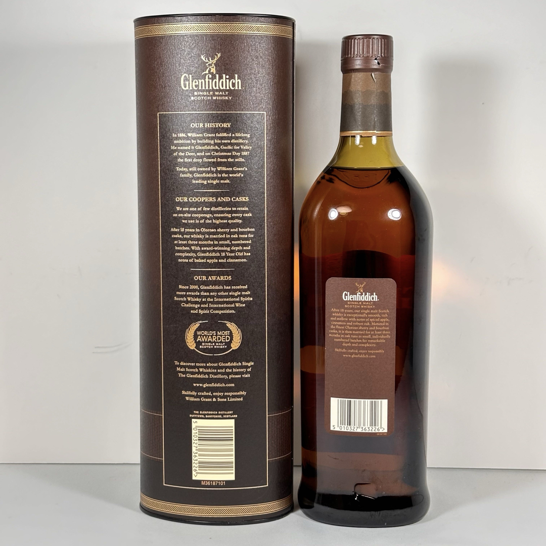 Glenfiddich 18年 グレンフィディック 食品/飲料/酒の酒(ウイスキー)の商品写真