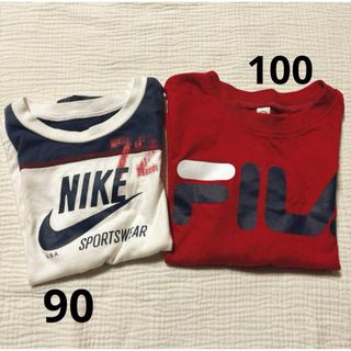 NIKE - NIKE  FILA  Tシャツ   90.100