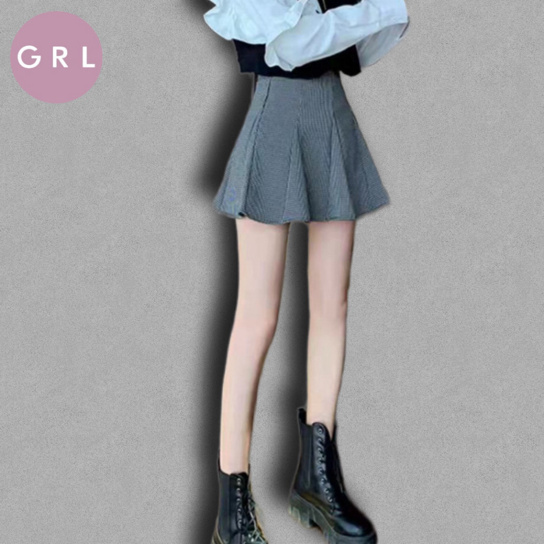 GRL(グレイル)の専用 GRL チェック柄フレアミニスカート ac2115 Sサイズ レディースのスカート(ミニスカート)の商品写真