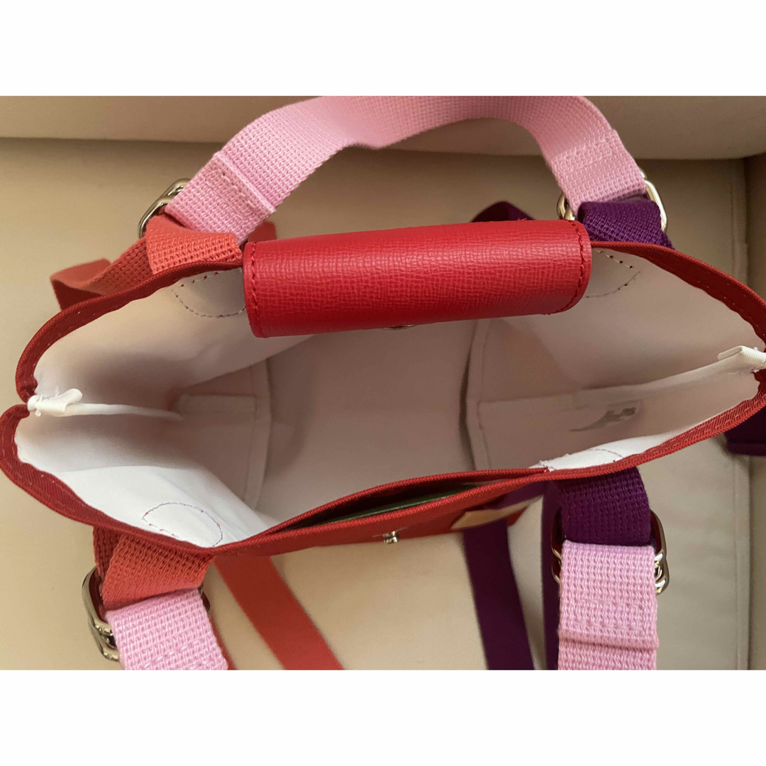 LONGCHAMP(ロンシャン)のロンシャン　プリアージュ　リプレイ　S ショルダー　ハンドバッグ　 赤　レッド レディースのバッグ(トートバッグ)の商品写真