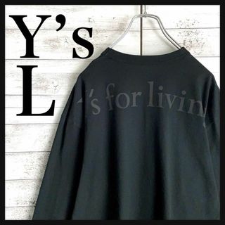 9525【人気Lサイズ】ワイズ☆バックプリント ロングtシャツ　入手困難　美品