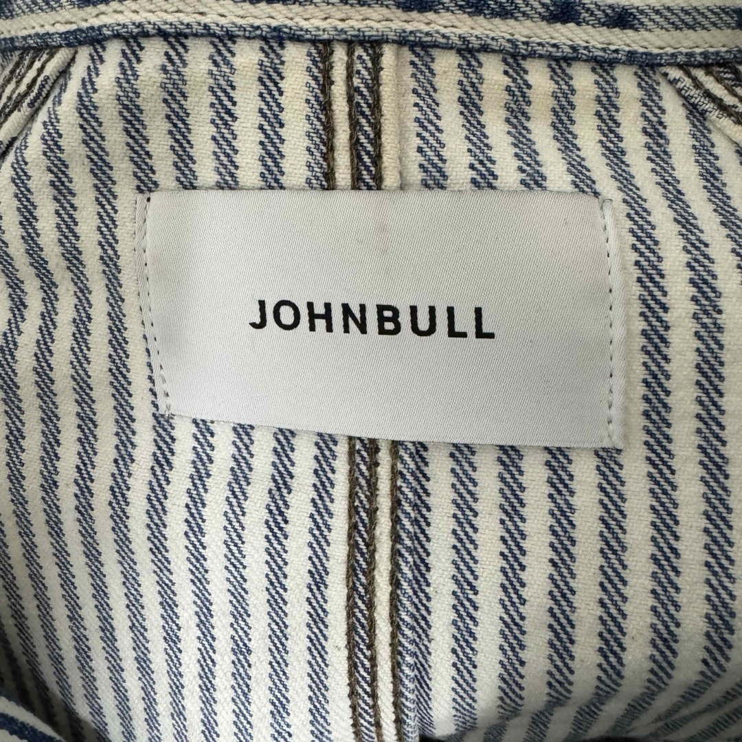 JOHNBULL PRIVATE LABO(ジョンブルプライベートラボ)のjohnbull private laboストライプカバーオール！日本製！ メンズのジャケット/アウター(カバーオール)の商品写真