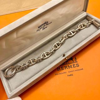 エルメス(Hermes)のHERMES エルメス シェーヌダンクル ブレスレット SV925 12コマ (ブレスレット/バングル)