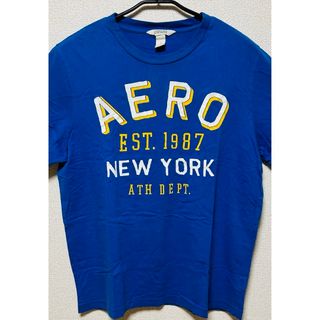 【US古着】 ヴィンテージフロントプリントTシャツ(ブルー×ホワイト)(Tシャツ/カットソー(半袖/袖なし))