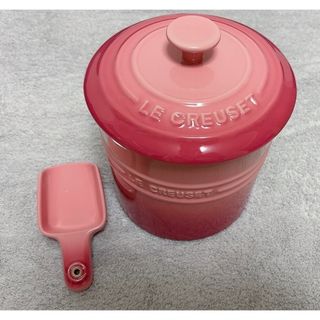 LE CREUSET - ルクルーゼ ペットフード・コンテナー (スクープ付き) ローズクオーツ