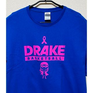 【US古着】 ヴィンテージフロントプリントTシャツ(ブルー×ピンク)(Tシャツ/カットソー(半袖/袖なし))