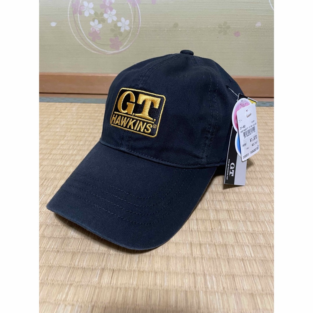 G.T. HAWKINS(ジーティーホーキンス)の【未使用品】G.T.HAWKINS キャップ 帽子 大人用 ブラック メンズの帽子(キャップ)の商品写真