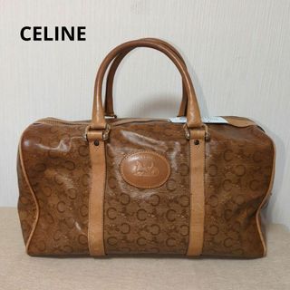 セリーヌ(celine)のセリーヌ　Cサルキー　馬車柄　コーディングキャンバス×レザー　ブラウン　(ハンドバッグ)