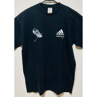 アディダス(adidas)の【US古着】 adidasフロントプリントTシャツ(ブラック×ホワイト)(Tシャツ/カットソー(半袖/袖なし))