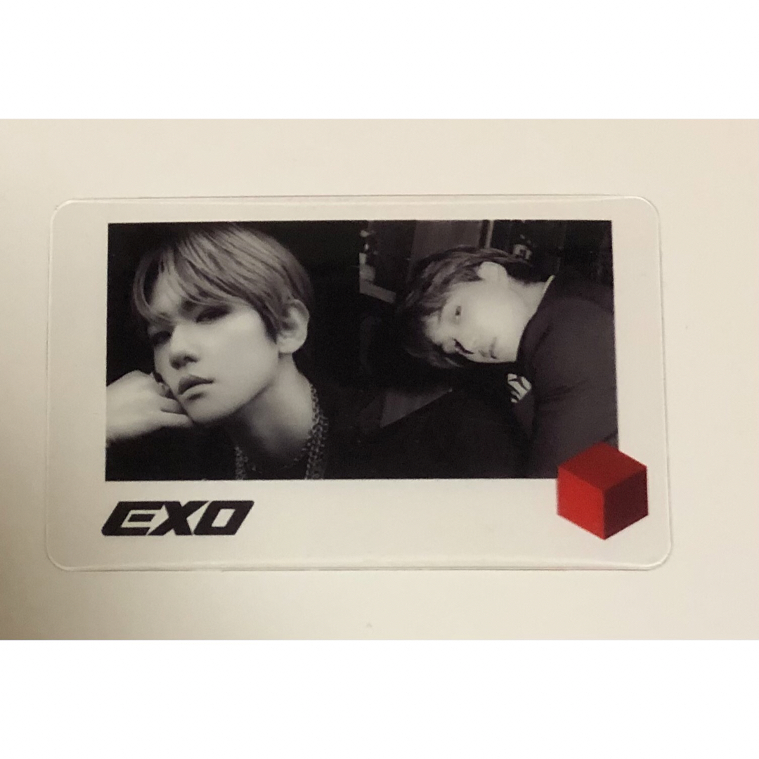 EXO ベッキョン カイ 透明 フォトカード  ① エンタメ/ホビーのタレントグッズ(アイドルグッズ)の商品写真