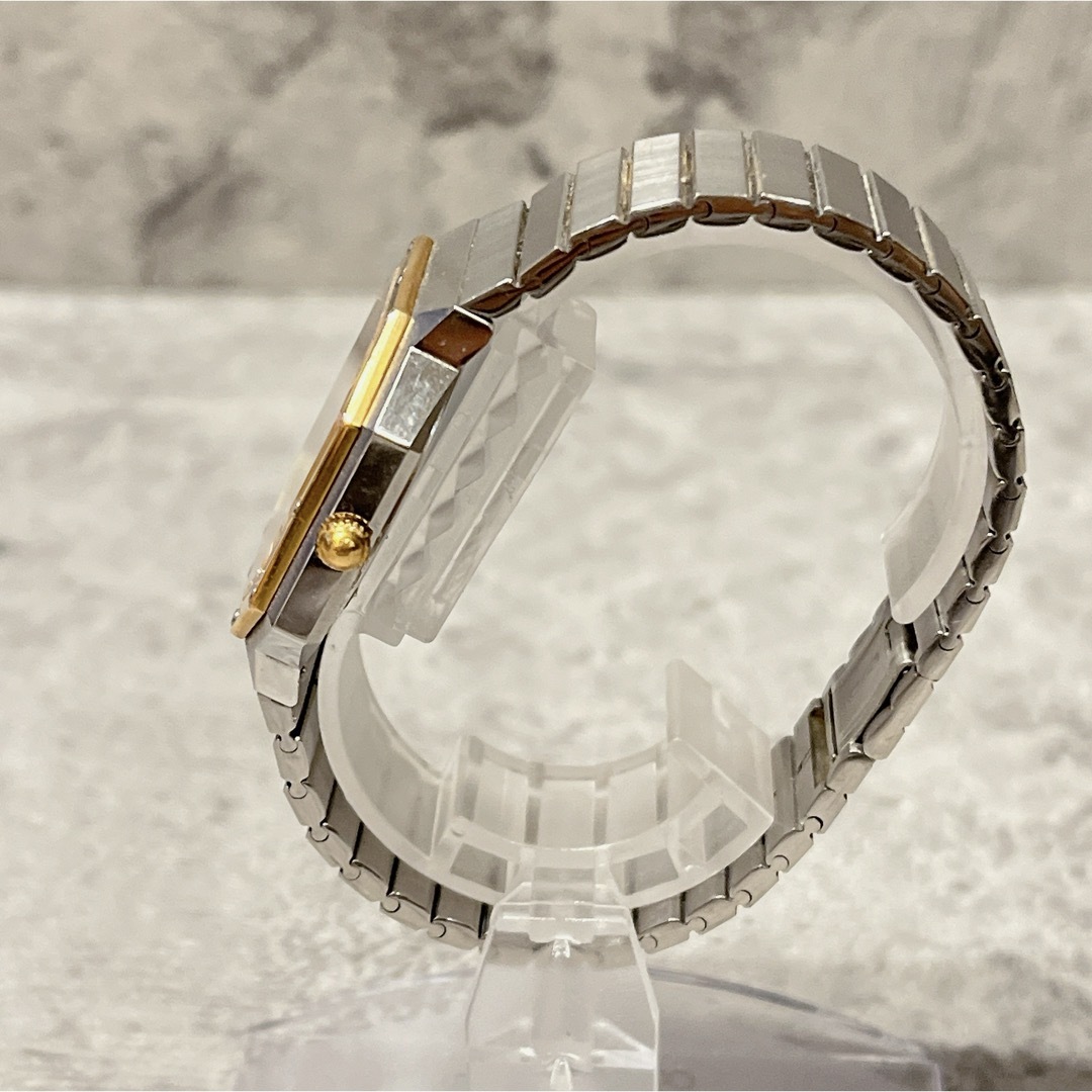 LONGINES(ロンジン)の希少 LONGINES ロンジン QZ デイト 八角形 黒文字盤 腕時計 レディースのファッション小物(腕時計)の商品写真