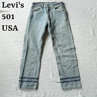 リーバイス(Levi's)のUSA製 Levi's リーバイス 501 カスタム オルテガ柄 デニム W28(デニム/ジーンズ)