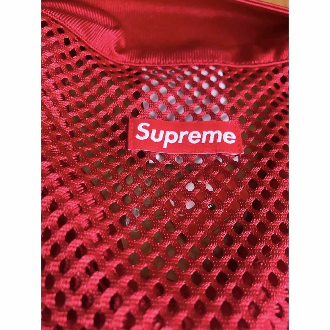 Supreme(シュプリーム)のSupreme x Nike Mesh S/S Shirt Red Mサイズ メンズのトップス(ポロシャツ)の商品写真