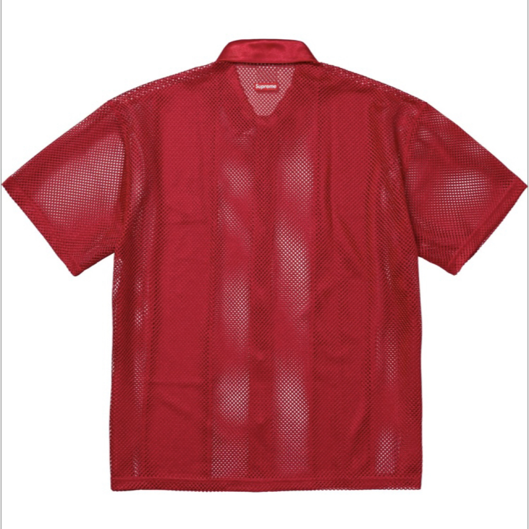 Supreme(シュプリーム)のSupreme x Nike Mesh S/S Shirt Red Mサイズ メンズのトップス(ポロシャツ)の商品写真