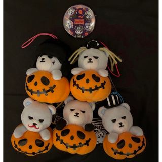  BIGBANG KRUNK 全員　ぬいぐるみ　マスコット　缶バッジ　ハロウィン