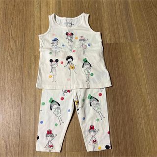 ベビーギャップ(babyGAP)の美品　ベビーギャップ　ディズニーコラボ　セットアップ(タンクトップ/キャミソール)