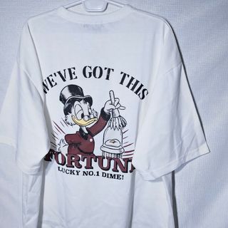 新品 Tシャツ 4L スクルージ マグダック ディズニー バックプリント 半袖(Tシャツ/カットソー(半袖/袖なし))