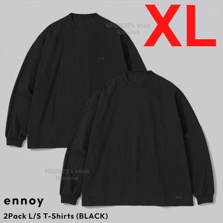 ワンエルディーケーセレクト(1LDK SELECT)のennoy 2Pack L/S T-Shirts BLACK エンノイ XL(Tシャツ/カットソー(七分/長袖))