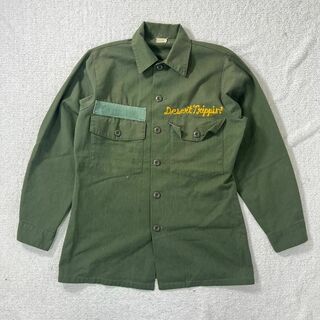 US ARMY ファティーグシャツ ワッペン 刺繍 カスタム 砂漠 サボテン(シャツ)