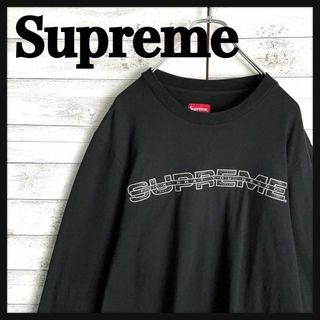 シュプリーム(Supreme)の9533【定番デザイン】シュプリーム☆ビッグロゴ人気カラーロングtシャツ　美品(Tシャツ/カットソー(七分/長袖))