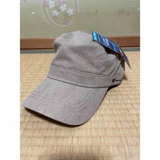 チャンピオン(Champion)の【未使用品】Champion ワークキャップ 帽子 大人用 ベージュ(キャップ)