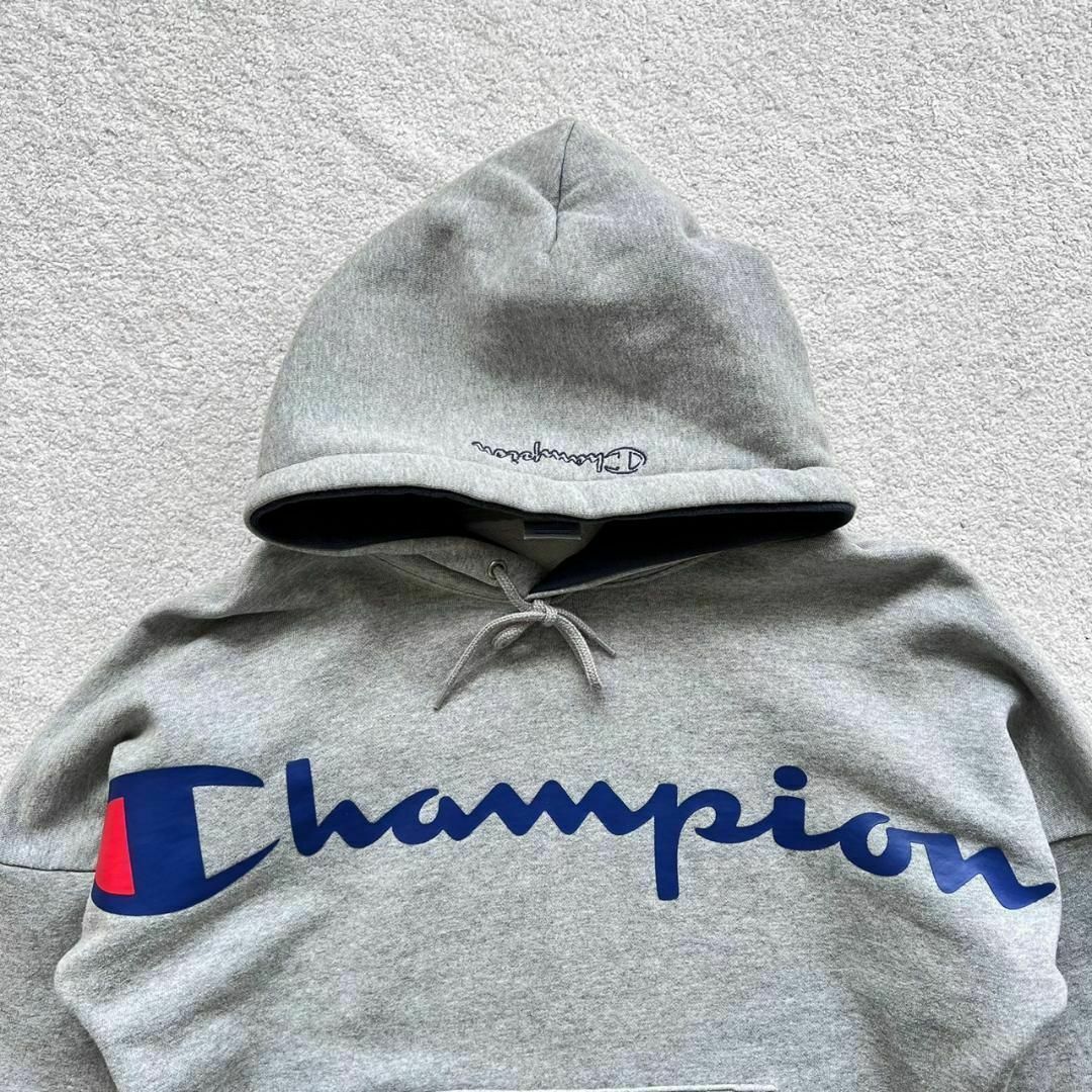 Champion(チャンピオン)のチャンピオン ビッグロゴ プルオーバー スウェットパーカー ビッグシルエット メンズのトップス(パーカー)の商品写真