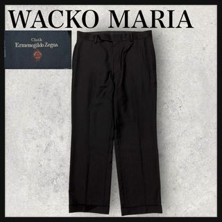 ワコマリア(WACKO MARIA)の9550【即完売モデル】ワコマリア×ゼニア☆ストライプ人気カラーパンツ　美品(スラックス)