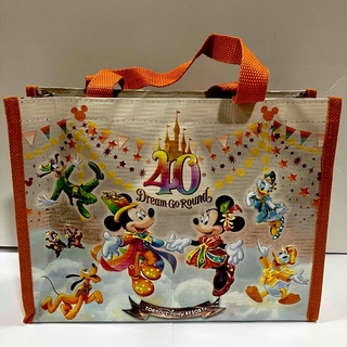 【値下げ】東京ディズニー40周年記念  チョコクランチ ファスナー付ミニバッグ