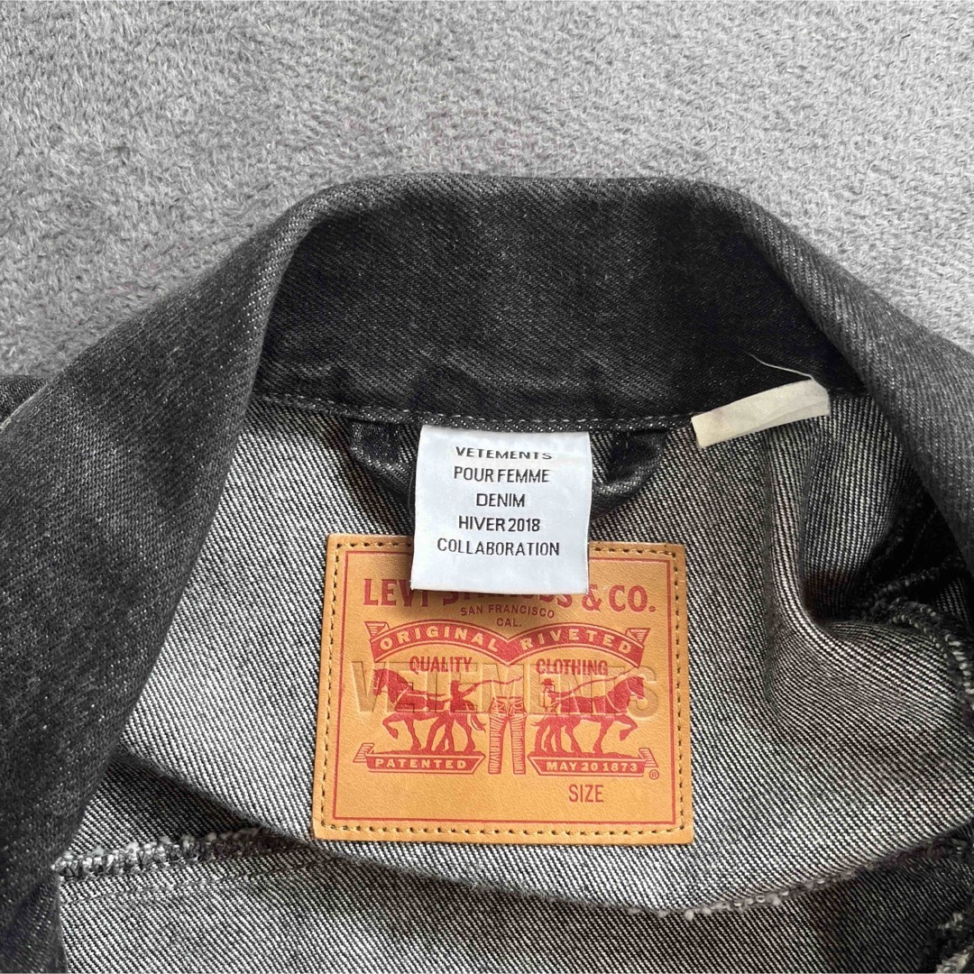 VETEMENTS(ヴェトモン)のvetements × levi's  再構築デニムジャケット メンズのジャケット/アウター(Gジャン/デニムジャケット)の商品写真