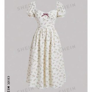 シーイン(SHEIN)のSHEIN MOD フローラルプリントワンピース♡(ロングワンピース/マキシワンピース)