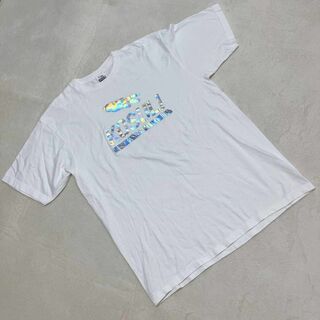 《KOSULI》コスリ( XXL) Tシャツ 半袖　ロゴ　シルバー　綿(Tシャツ/カットソー(半袖/袖なし))