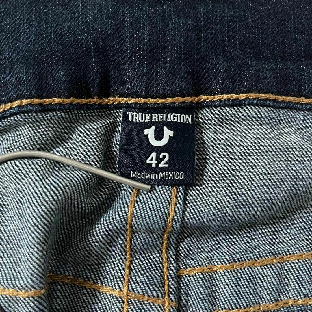 True Religion(トゥルーレリジョン)のトゥルーレリジョン デニム スリム GENO ジーンズ 42 USA製 フラップ メンズのパンツ(デニム/ジーンズ)の商品写真