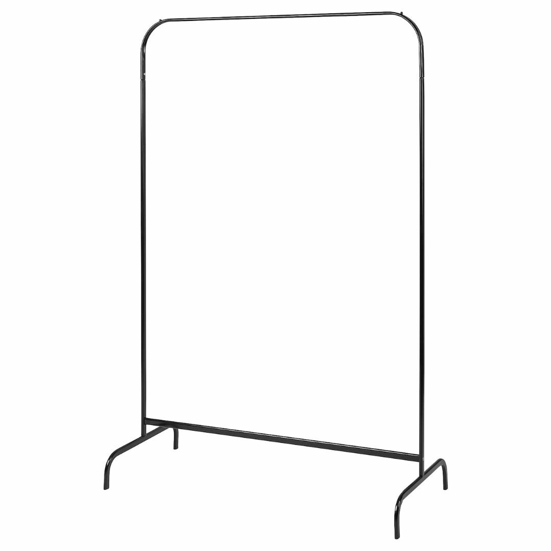 MULIG ムーリッグ ハンガーラック - ブラック 99x152 cm 405 インテリア/住まい/日用品の収納家具(その他)の商品写真