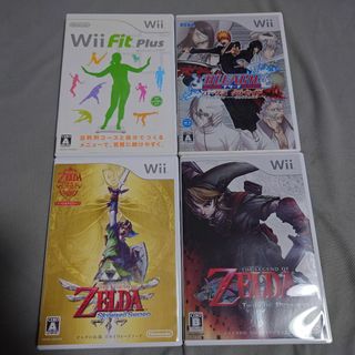 ウィー(Wii)のWii ソフト4枚セット(家庭用ゲームソフト)