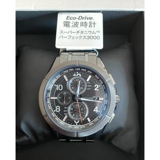 シチズン(CITIZEN)のシチズン アテッサ 腕時計 AT8166-59E メンズ ブラックチタン(腕時計(アナログ))